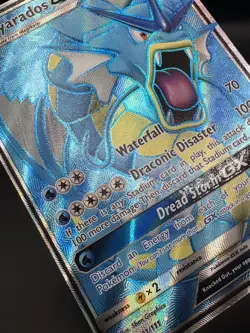 Gyarados GX 101/111 Ultra Rare Crimson Invasion Pokemon Moderately Played - Image 4