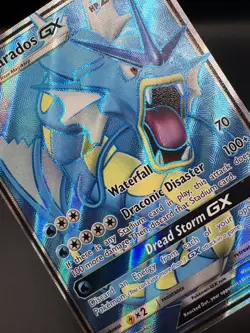 Gyarados GX 101/111 Ultra Rare Crimson Invasion Pokemon Moderately Played - Image 5