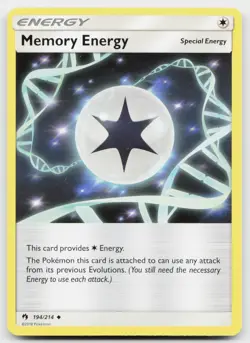 Memory Energy 194/214 Uncommon Lost Thunder Pokemon Near Mint - Image 1