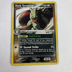 Pokemon TCG Dark Tyranitar EX Team Rocket Returns 20/109 - Image 1