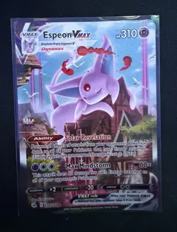 Pokemon TCG Espeon VMAX 270/264 Fusion Strike Alternate Art DAMAGED (NOTES) - Image 1