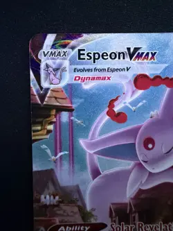 Pokemon TCG Espeon VMAX 270/264 Fusion Strike Alternate Art DAMAGED (NOTES) - Image 3