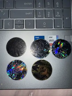 Nintendo Pokemon TCG Flip Coin Lot of 5 Holofoil Coins - Image 1