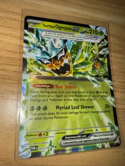 Pokemon TCG Teal Mask Ogerpon ex 025/167 Double Rare Twilight Masquerade - Image 1