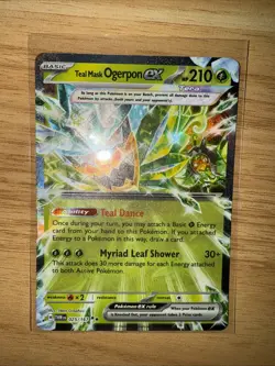 Pokemon TCG Teal Mask Ogerpon ex 025/167 Double Rare Twilight Masquerade - Image 4