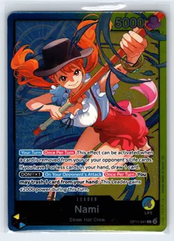 Nami (Nami Deck) OP11-041 Leader Learn Together Deck Set One Piece Foil NM - Image 1