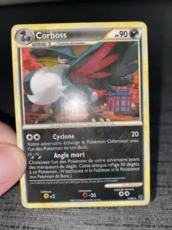 Carte Pokemon Corboss 15/90 Rare HGSS Indomptable Francais Occasion - Image 3
