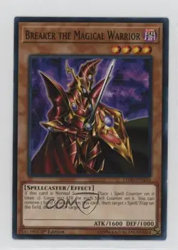 Breaker The Magical Warrior 1st Ed. YuGiOh Legendary Dragon Decks #LEDD-ENA10 - Image 1