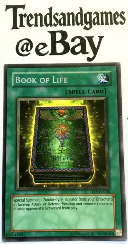 YUGIOH - BOOK OF LIFE - TP5-EN008 - RARE - NEAR MINT - TOURNAMENT PACK 5 - ENG - Image 1