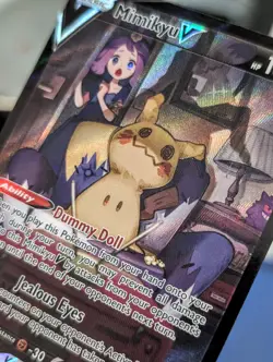 Mimikyu v Trainer Gallery Ultra Rare Pokemon Card TG16/TG30 Brilliant Stars NM - Image 2