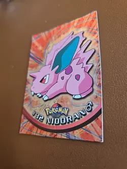 Nidoran M #32 Topps TV Animation Edition Blue Label Pokemon Card (MP) - Image 2