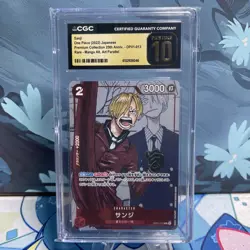 One Piece Sanji OP01-013 Japanese 25th Anniversary Collection CGC Pristine 10 - Image 1