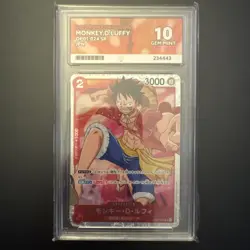 MONKEY.D.LUFFY - OP01-024 - PSA 10 - One Piece - Romance Dawn SR - Image 1