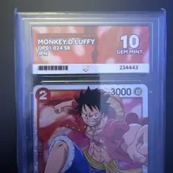 MONKEY.D.LUFFY - OP01-024 - PSA 10 - One Piece - Romance Dawn SR - Image 3