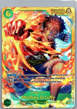 Monkey.D.Luffy (118) OP13-118 Secret Rare Carrying On His Will One Piece Foil NM - Image 1