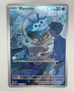 Mantyke 189/182 Sv04 Paradox Rift Illustration Rare Holo Full Art English 2023 - Image 1