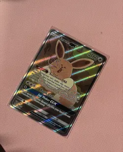 Pokemon Eevee GX TCG Black Star Promo Full Art Holo Card SM233 - Image 2