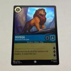 Mufasa 144/204 Disney Lorcana Fabled Common Cold Foil Card NM - Image 1