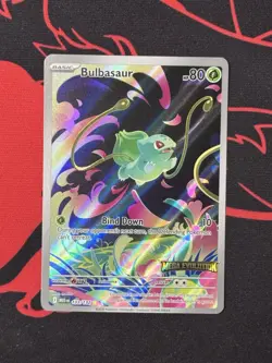 Pokemon TCG Bulbasaur Mega Evolution Promo Card Stamped 133/132 NM - Image 1