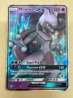 Pokemon tcg 31/68 Mewtwo GX | Rare Holo GX Card | Hidden Fates LP - Image 1