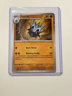Pupitar SVP 120 Black Star Promo Cosmos Holo Pokemon TCG Card NM - Image 1
