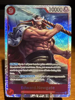 Edward.Newgate OP02-004 English Super Rare PRB01 One Piece Card Game - Image 1