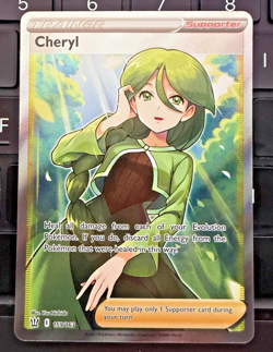 Pokemon TCG Cheryl 159/163 Ultra Rare Battle Styles Full Art Trainer Card NM - Image 1