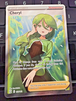 Pokemon TCG Cheryl 159/163 Ultra Rare Battle Styles Full Art Trainer Card NM - Image 2