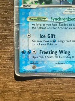 Pokemon TCG Articuno EX Black Star Promo Card 072 Holo - Image 4