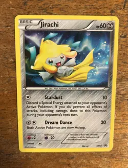 Swirl Pokemon Jirachi XY67 Holo Black Star Promo Card LP Lightly Played #XY67 - Image 1