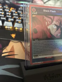 Jujutsu Kaisen Union Arena, Black flash holo rare card in english. NM JJK-3-069 - Image 4