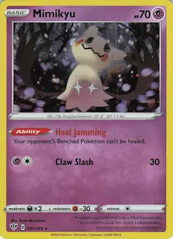 Mimikyu - (Cosmos Holo) Promo Miscellaneous Cards & Products 081/189 NM - Image 1