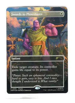 2026 Magic The Gathering Thanos Swords To Plowshares PSA sealed Promo Card - Image 1