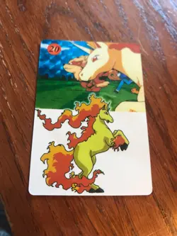 Rare 1996 Japan Pokemon Vending Machine Sticker Card- Ponytail Rapidash (crease) - Image 1