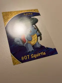 2000 Topps Pokemon #07 Squirtle Blue Logo TV Animation Clear Card #PC4 - Image 2