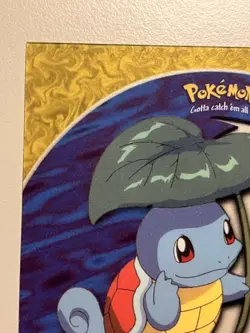 2000 Topps Pokemon #07 Squirtle Blue Logo TV Animation Clear Card #PC4 - Image 3