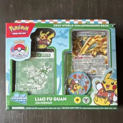 Pokemon TCG 2025 World Championships Deck Liao Fu Guan Jolteon ex 60 Cards - Image 1