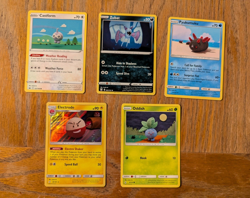 Nintendo Pokemon TCG Yarn Art 5-Card Lot - Image 1