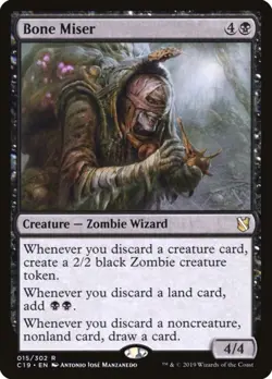 Bone Miser (Commander 2019 15) - Rare Magic: The Gathering Card - Image 1