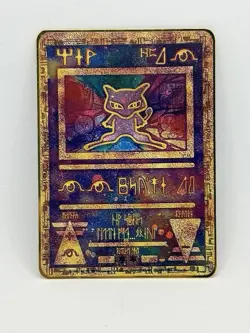 Pokemon Card Ancient Mew 2000 Metal Card Collector Child WOTC Card Movie Promo- - Image 1