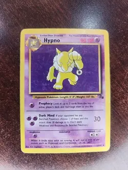 Hypno Fossil Non Holo Pokemon Card WOTC - Image 1