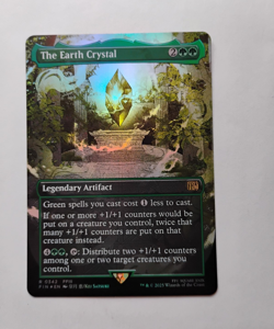 The Earth Crystal (Borderless) Foil FF #0342 Rare Green EN - Image 1