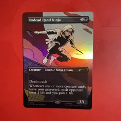 Undead Hand Ninja MTG Marvel Secret Lair Rare M/NM Creature - Image 2