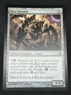 Magic the Gathering MTG Hex Parasite Artifact New Phyrexia Rare - Image 1