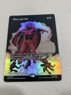 Show And Tell Borderless Foil Marvel Super Heroes Mtg 0060 - Image 1