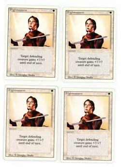 MTG Righteousness (x 4) Revised LP Magic Playset - Image 1