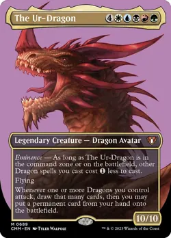 Japanese The Ur-Dragon (Borderless) Commander Masters Foil - Image 2