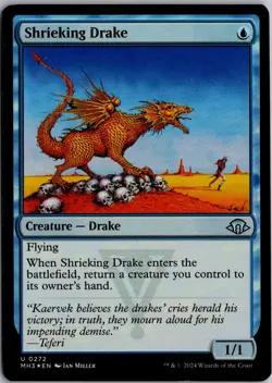 Shrieking Drake 272 Uncommon Modern Horizons 3 Magic: The Gathering Foil NM - Image 1