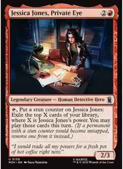 Jessica Jones, Private Eye (Foil) 139 MTG NM - Marvel Super Heroes - Image 1