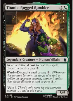 Titania, Rugged Rumbler (Foil) 235 MTG NM - Marvel Super Heroes - Image 1
